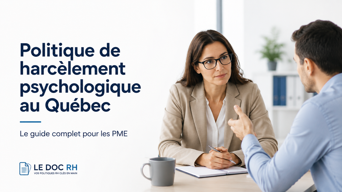 Politique de harcèlement psychologique au Québec : le guide complet pour les PME