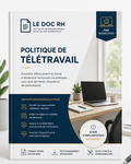 Politique de télétravail professionnelle + trousse RH d’implantation