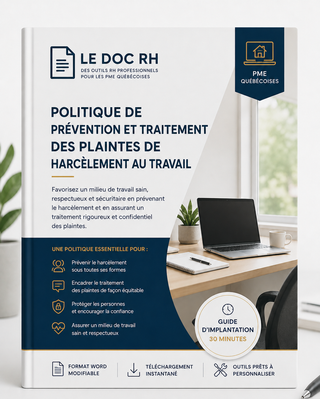 Politique de prévention et de traitement des plaintes de harcèlement au travail (incluant les tiers)